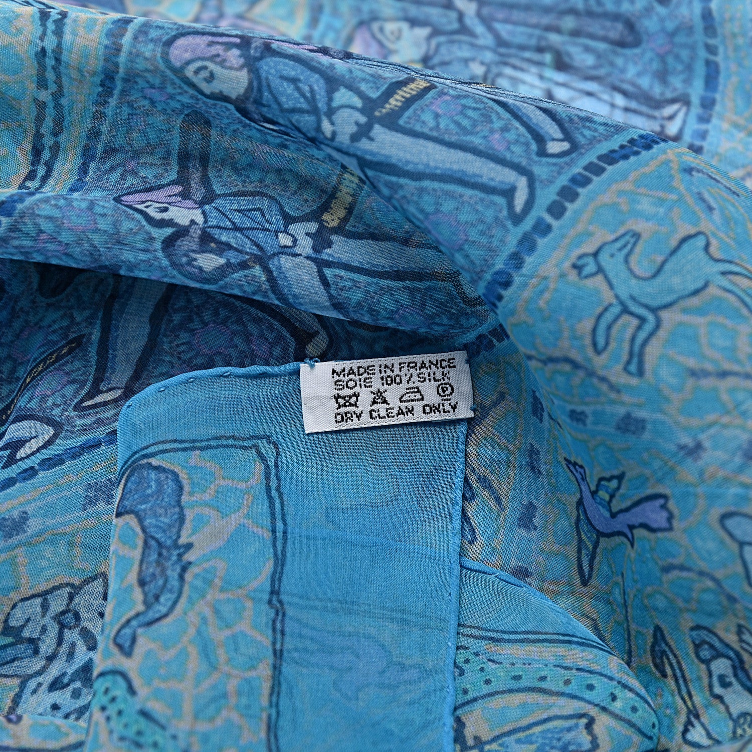Hermes Silk Mousseline Avec L'Aimable Autorisation du Lalbhai Dalpatbhai Indology Shawl 140 3 of 3