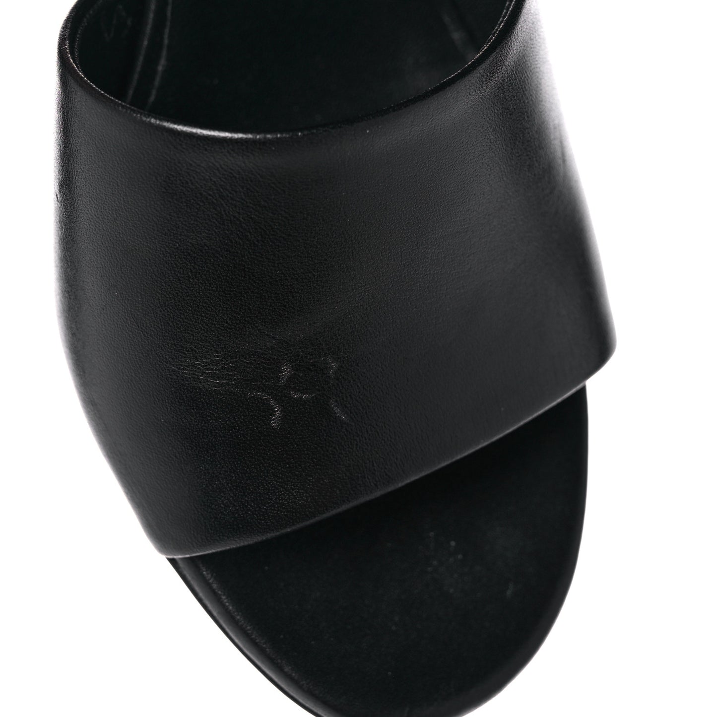 Calfskin Anne Sandals 35 Black