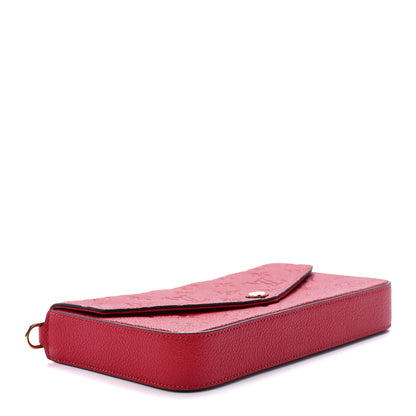 Louis Vuitton Empreinte Pochette Felicie Chain Wallet Scarlet 5 of 13