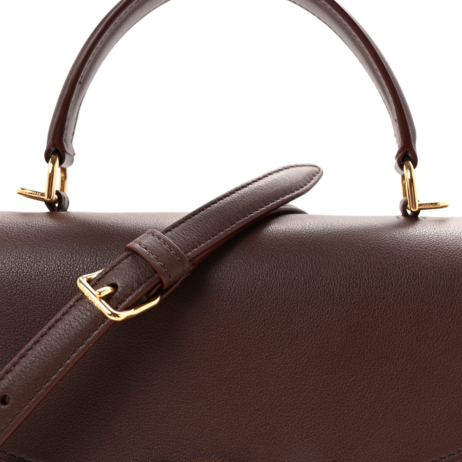 Celine Supple Grained Calfskin Medium Nino Chestnut 8 of 10