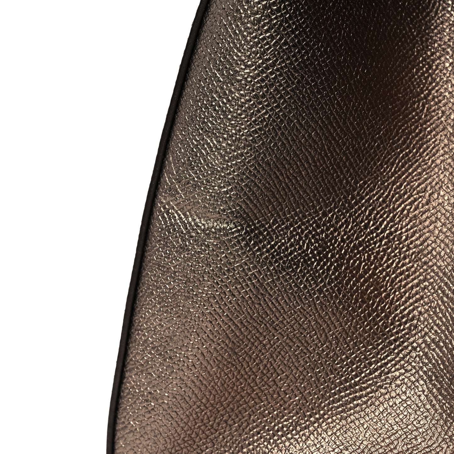 Metallic Dauphine Large Miss Sicily Satchel Bronze
