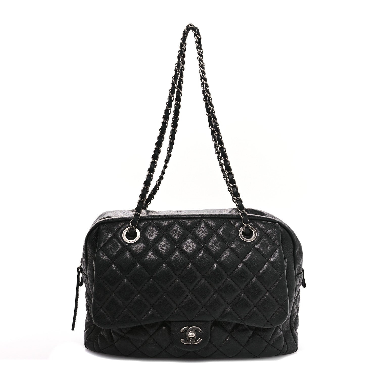 Chanel Caviar Quilted Travel Flap Tote Black 1 of 10