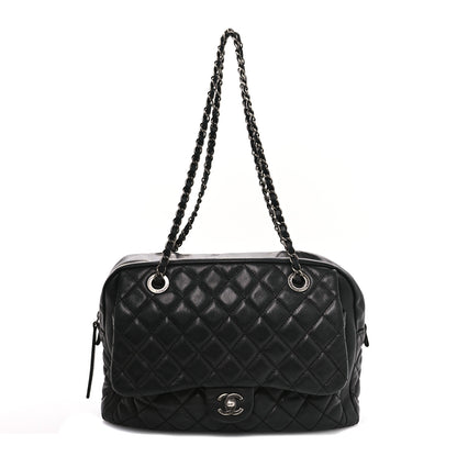 Chanel Caviar Quilted Travel Flap Tote Black 1 of 10