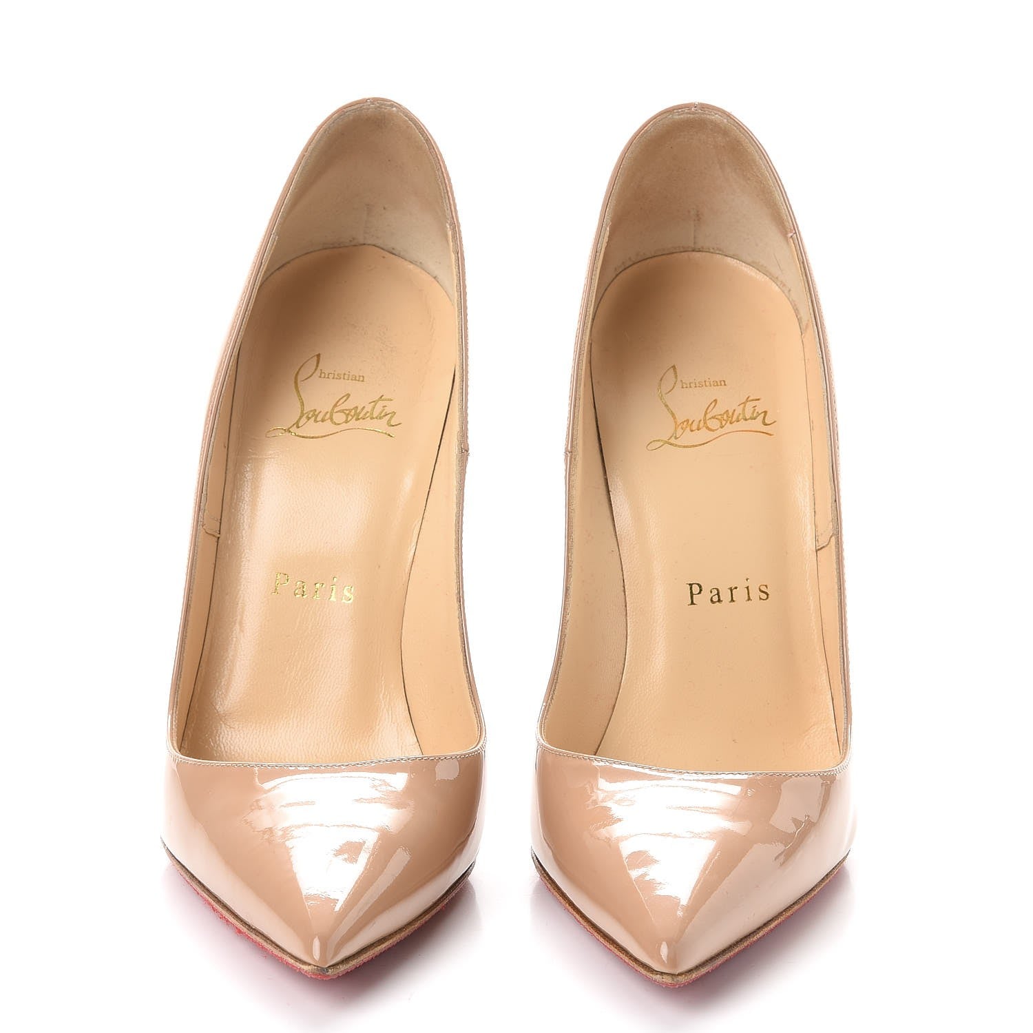 Christian Louboutin Patent So Kate 120 Pumps 37 Nude 2 of 12