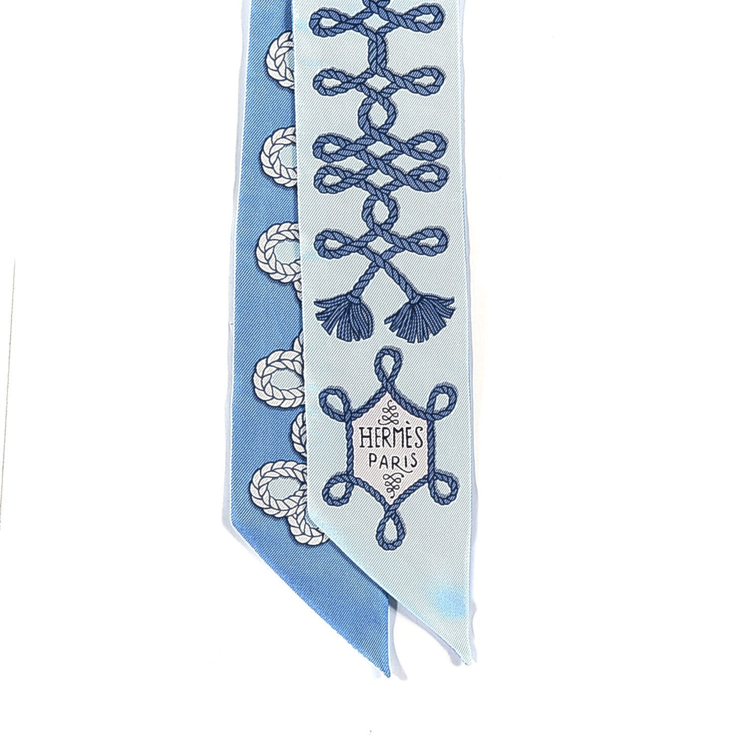 Silk Galons Et Brandebourg Twilly Ciel Ocean White
