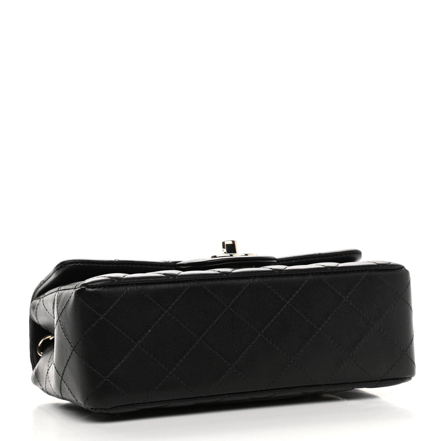 Chanel Lambskin Quilted Mini Rectangular Flap Black 4 of 9