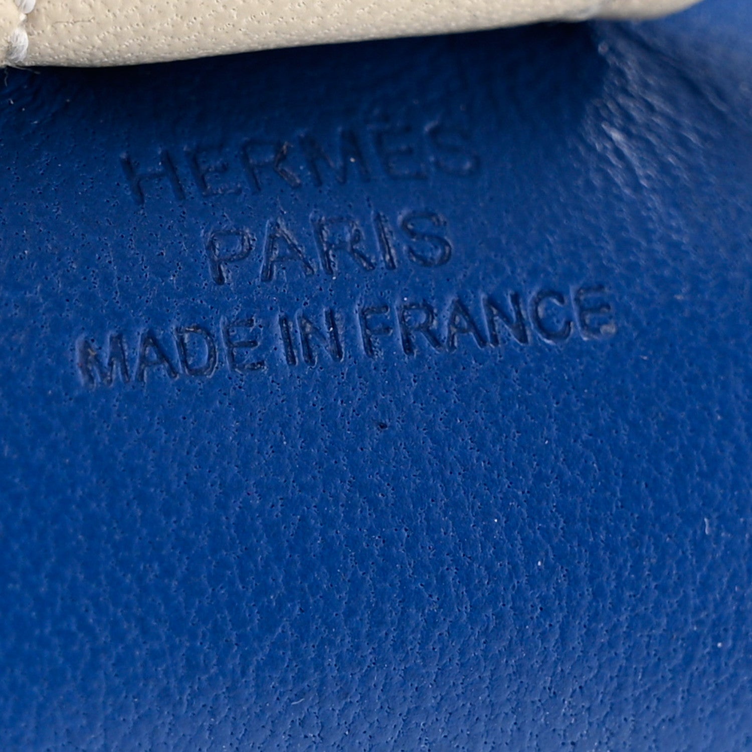 Hermes Milo Lambskin Grigri Rodeo Horse Bag Charm PM Bleu France Black Craie 4 of 4
