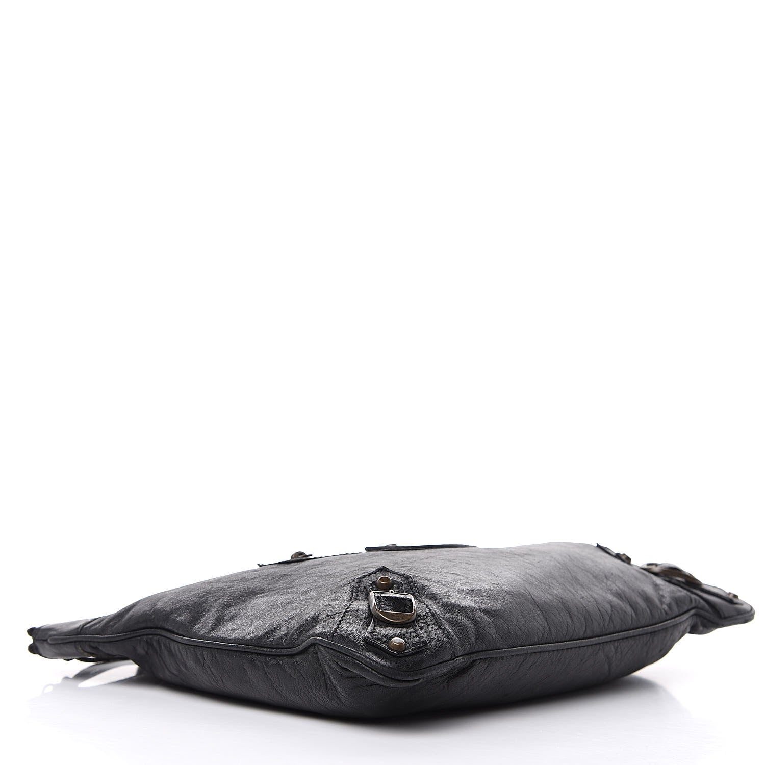 Balenciaga Agneau Classic Hardware Flat Handle Clutch Black 4 of 16