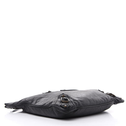Balenciaga Agneau Classic Hardware Flat Handle Clutch Black 4 of 16