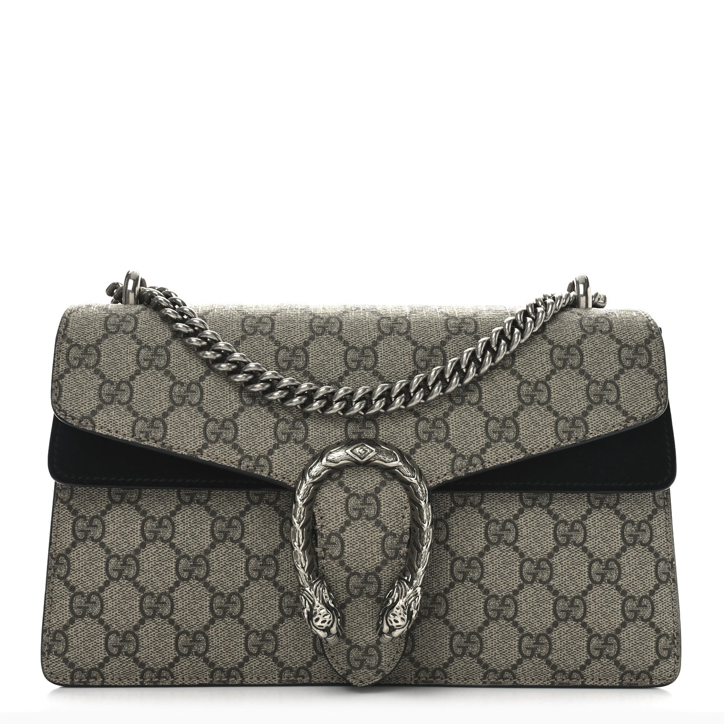 GG Supreme Monogram Small Dionysus Shoulder Bag Black