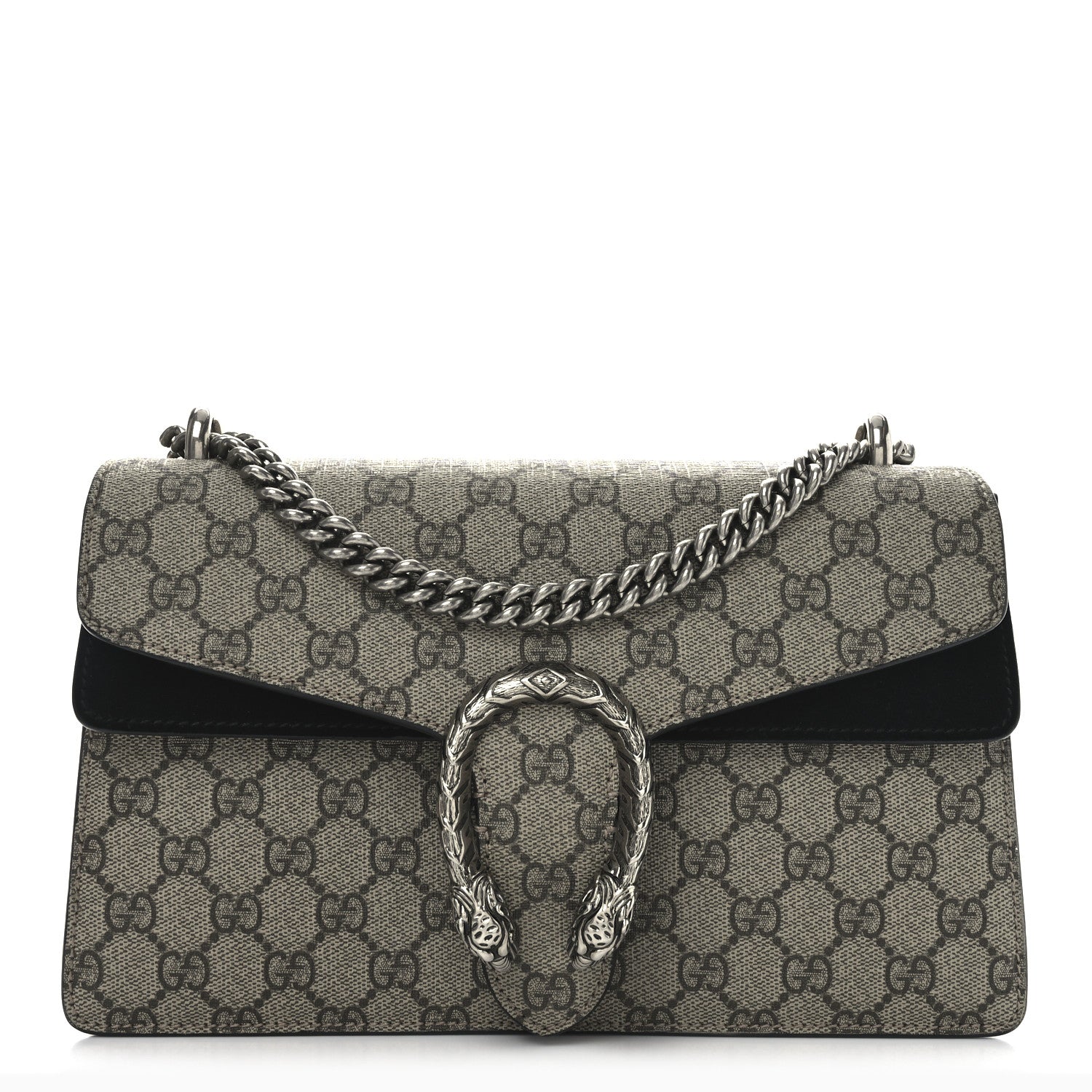 Gucci GG Supreme Monogram Small Dionysus Shoulder Bag Black 1 of 28