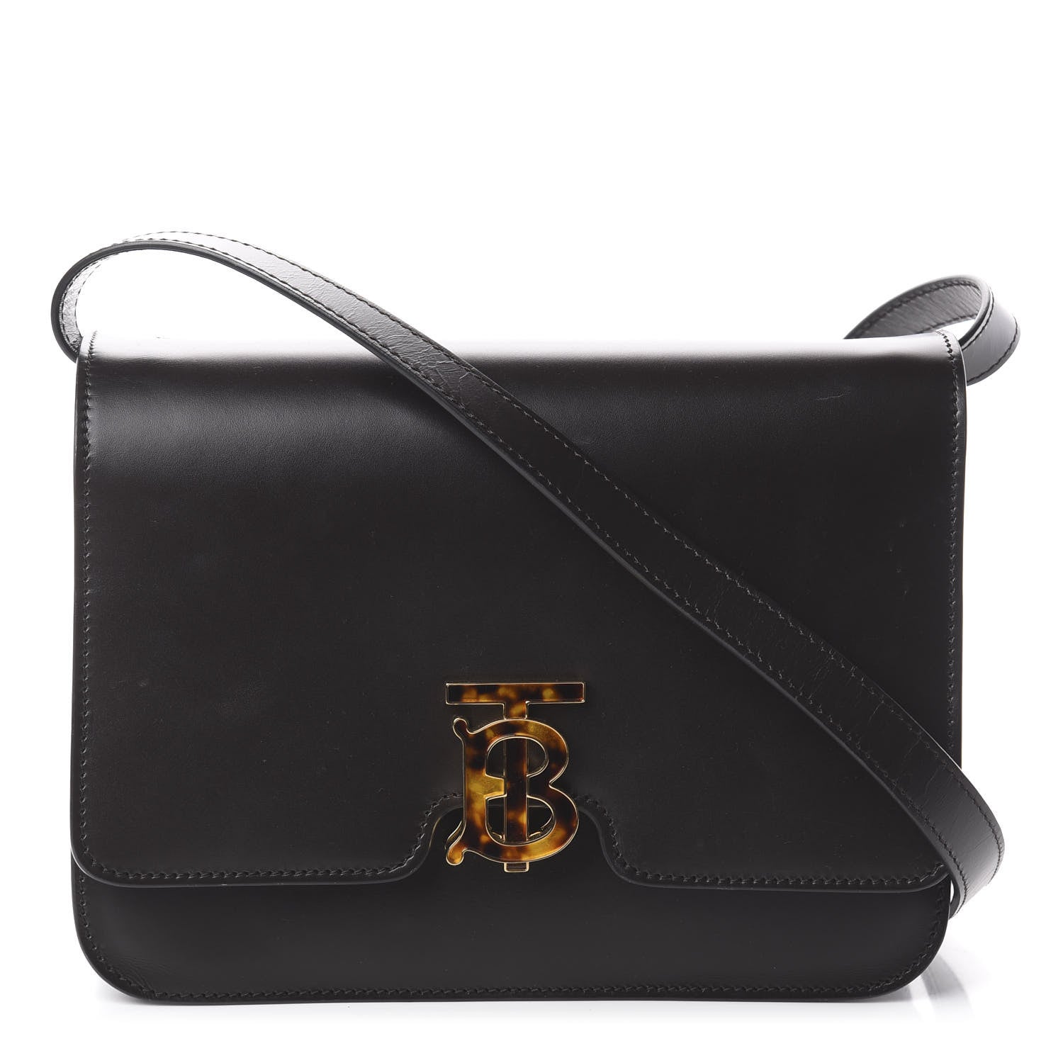 Burberry Calfskin Medium TB Bag Coffee 1 of 8
