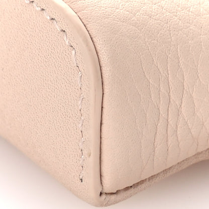 Loro Piana Grained Calfskin Extra Pocket Mini Pouch Creamed Honey 9 of 10