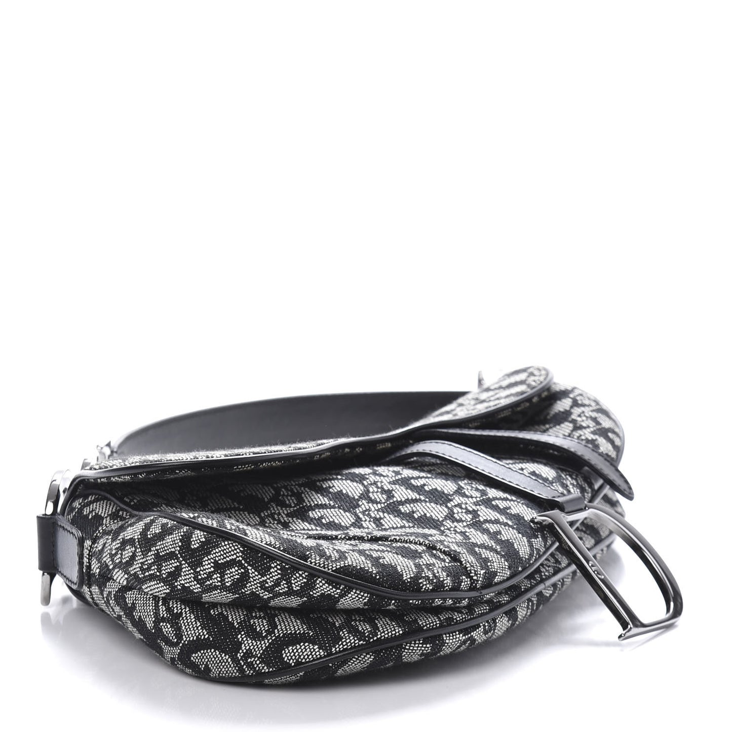 Monogram Saddle Bag Black