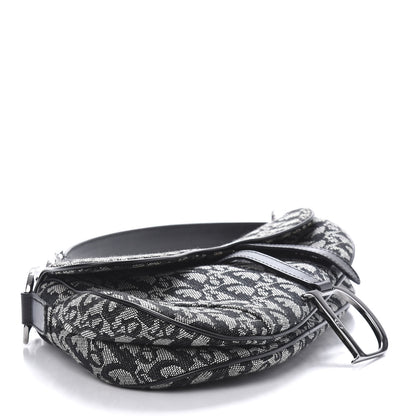 Christian Dior Monogram Saddle Bag Black 4 of 10