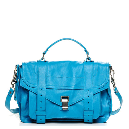 Proenza Schouler Lambskin Medium PS1 Satchel Turquoise 1 of 6