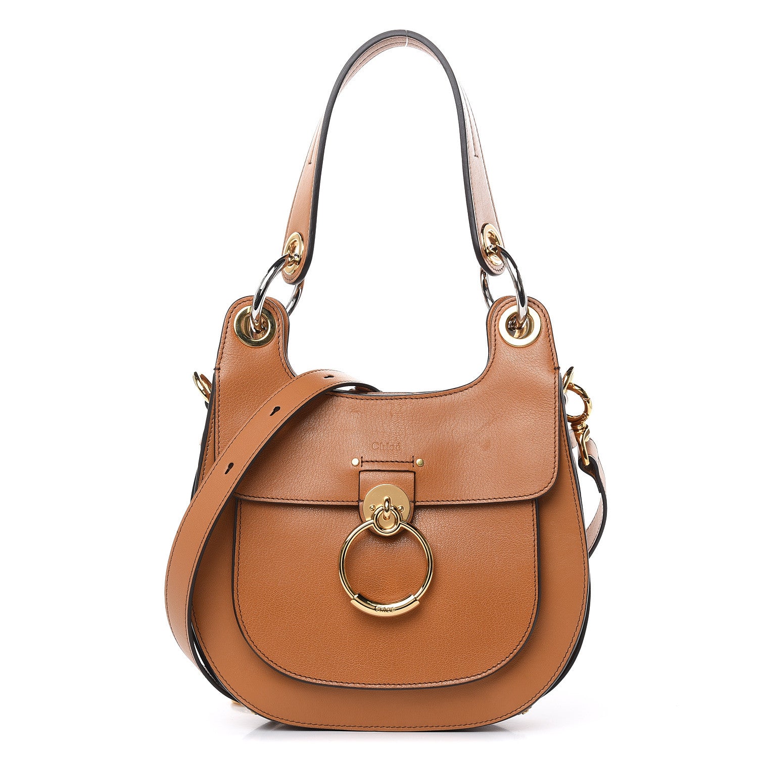 Chloe Calfskin Medium Tess Hobo Autumnal Brown 1 of 11
