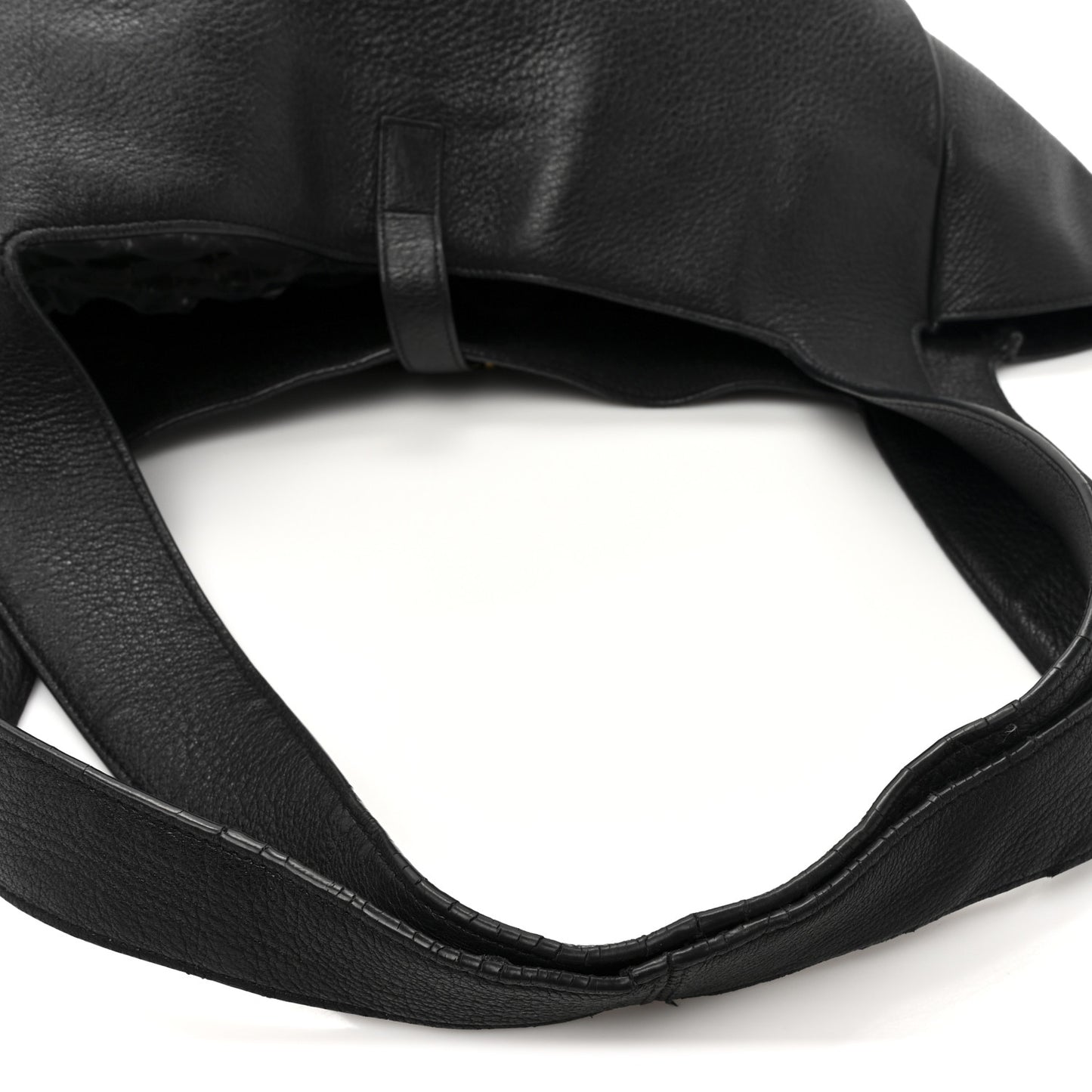 Grained Deerskin Bea Tote Black