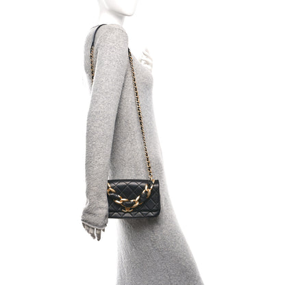 Chanel Shiny Lambskin Chain Is More Flap Black 2 of 11