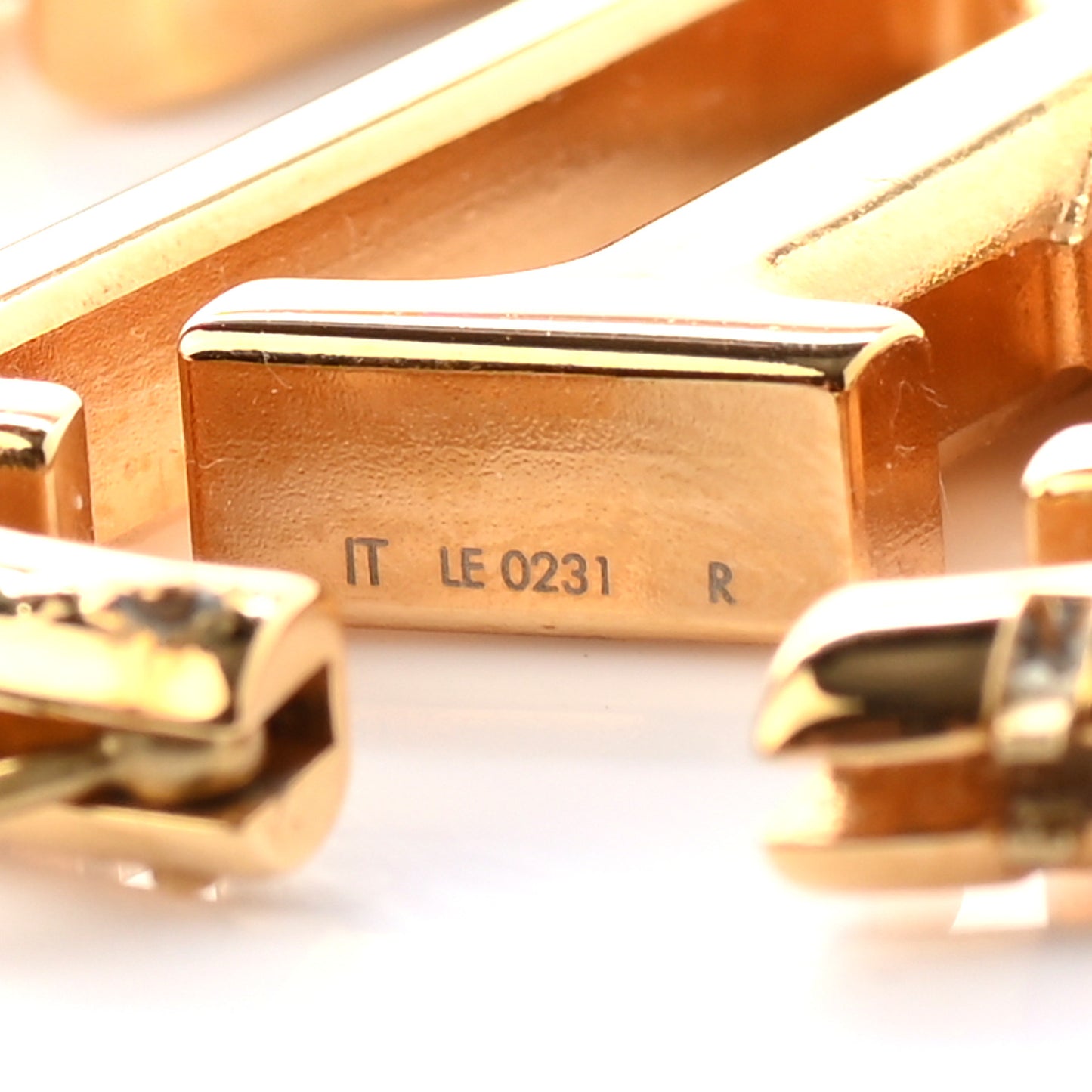 Metal Louise Hoop Earrings Gold
