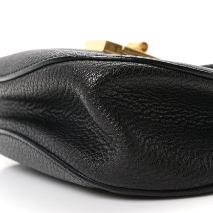 Chloe Grained Lambskin Drew Shoulder Bag Black 9 of 9