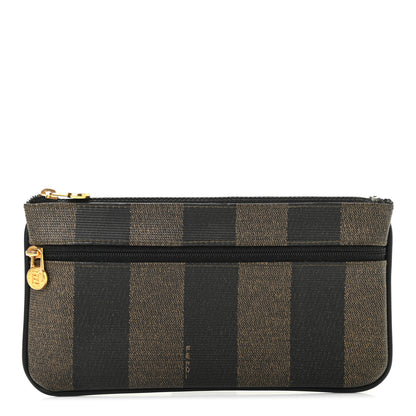 Fendi Pequin Zip Clutch Tobacco 1 of 10