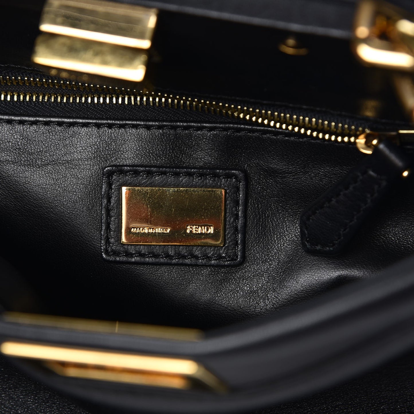 Nappa Mini Peekaboo Iconic Satchel Black