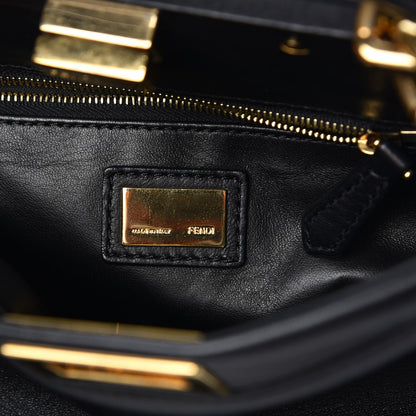 Fendi Nappa Mini Peekaboo Iconic Satchel Black 7 of 9