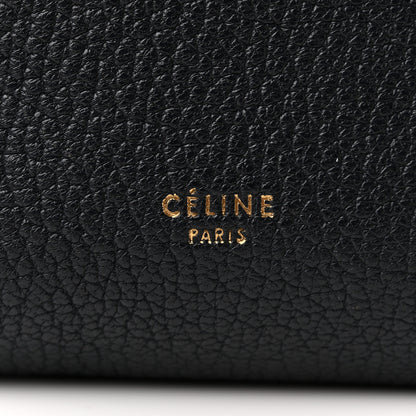 Celine Soft Grained Calfskin Small Sangle Bucket Bag Navy 6 of 9