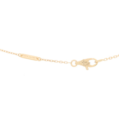 Van Cleef & Arpels 18K Yellow Gold Mother of Pearl Sweet Alhambra Pendant Necklace 3 of 4