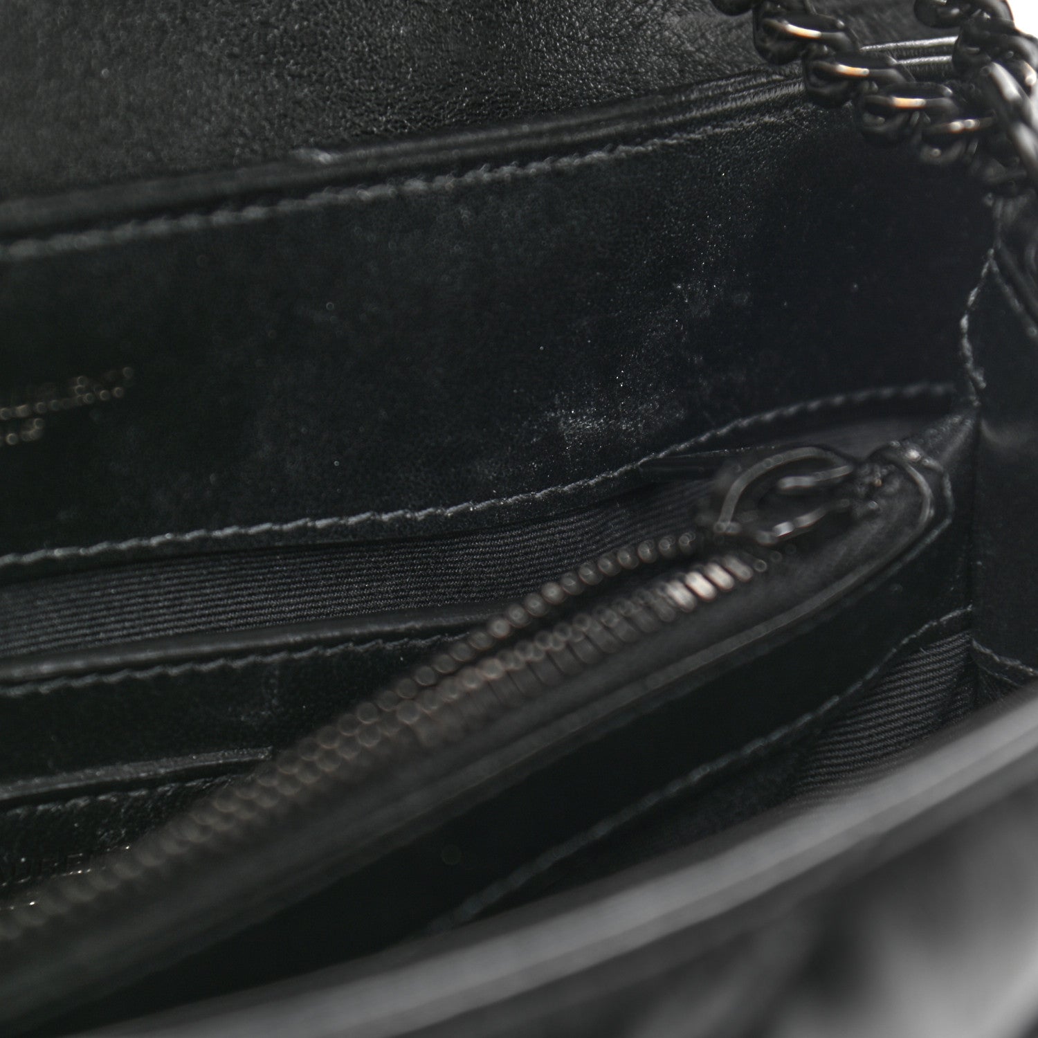 Saint Laurent Calfskin Y Quilted Monogram Small Loulou Chain Satchel Black 12 of 12
