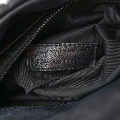 Saint Laurent Lambskin Quilted Monogram Monochrome Medium Loulou Puffer Chain Satchel Black 8 of 18