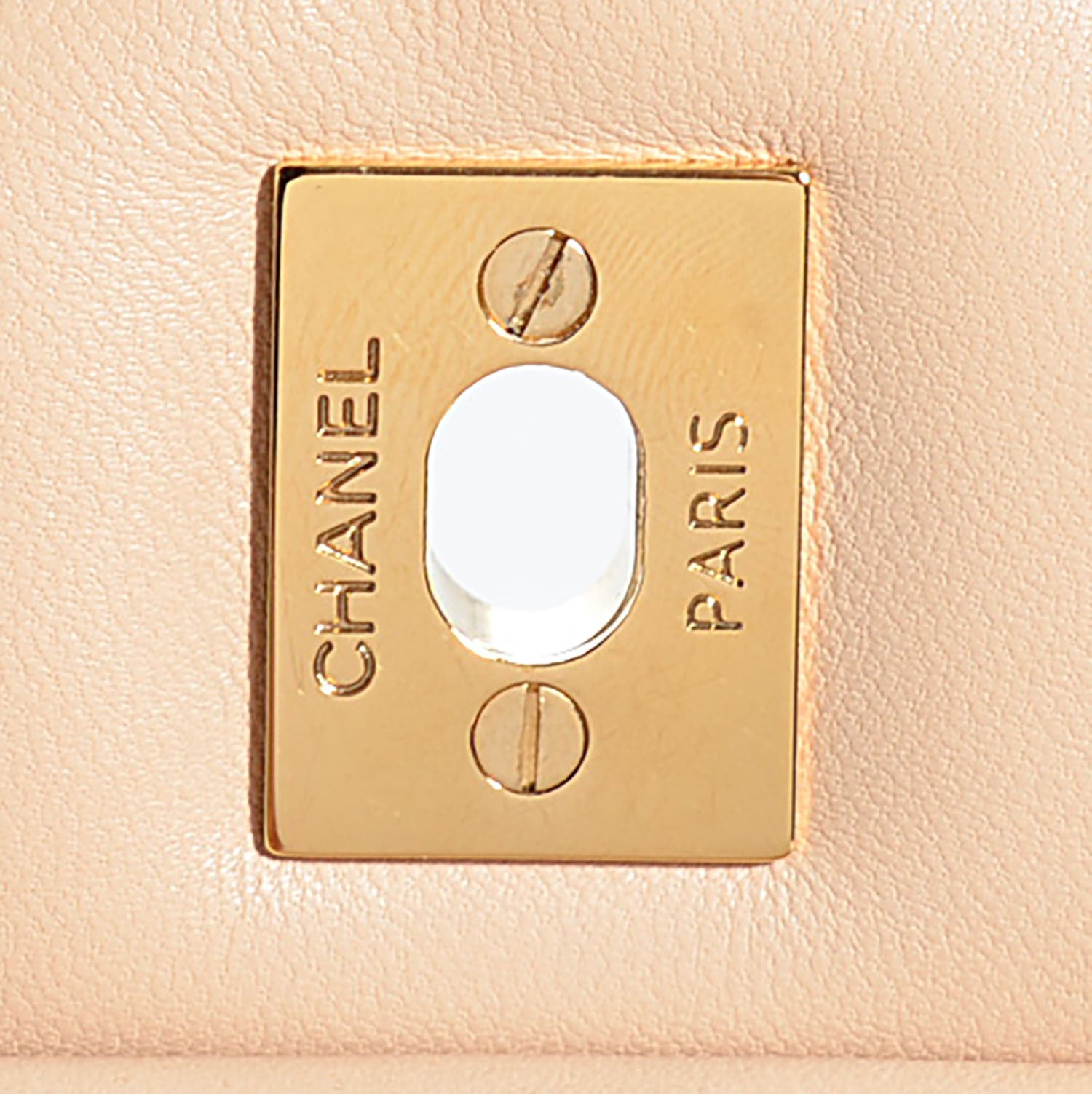 Chanel Lambskin Quilted Jumbo Double Flap Beige Clair 6 of 9