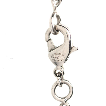Chanel Baguette Crystal Moon CC Necklace Silver 5 of 5