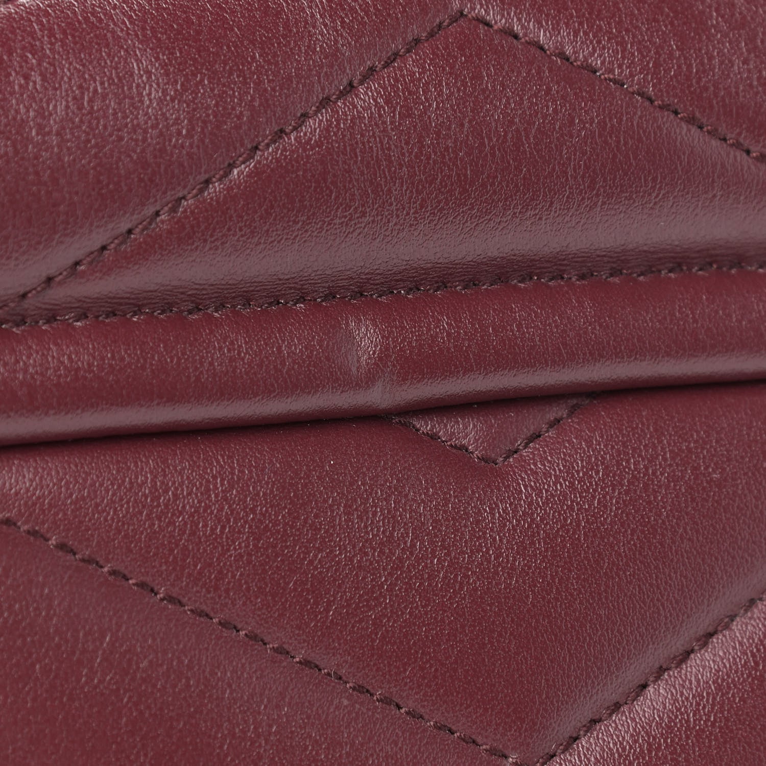 Saint Laurent Calfskin Y Quilted Monogram Medium Loulou Chain Satchel Palissandre 14 of 15