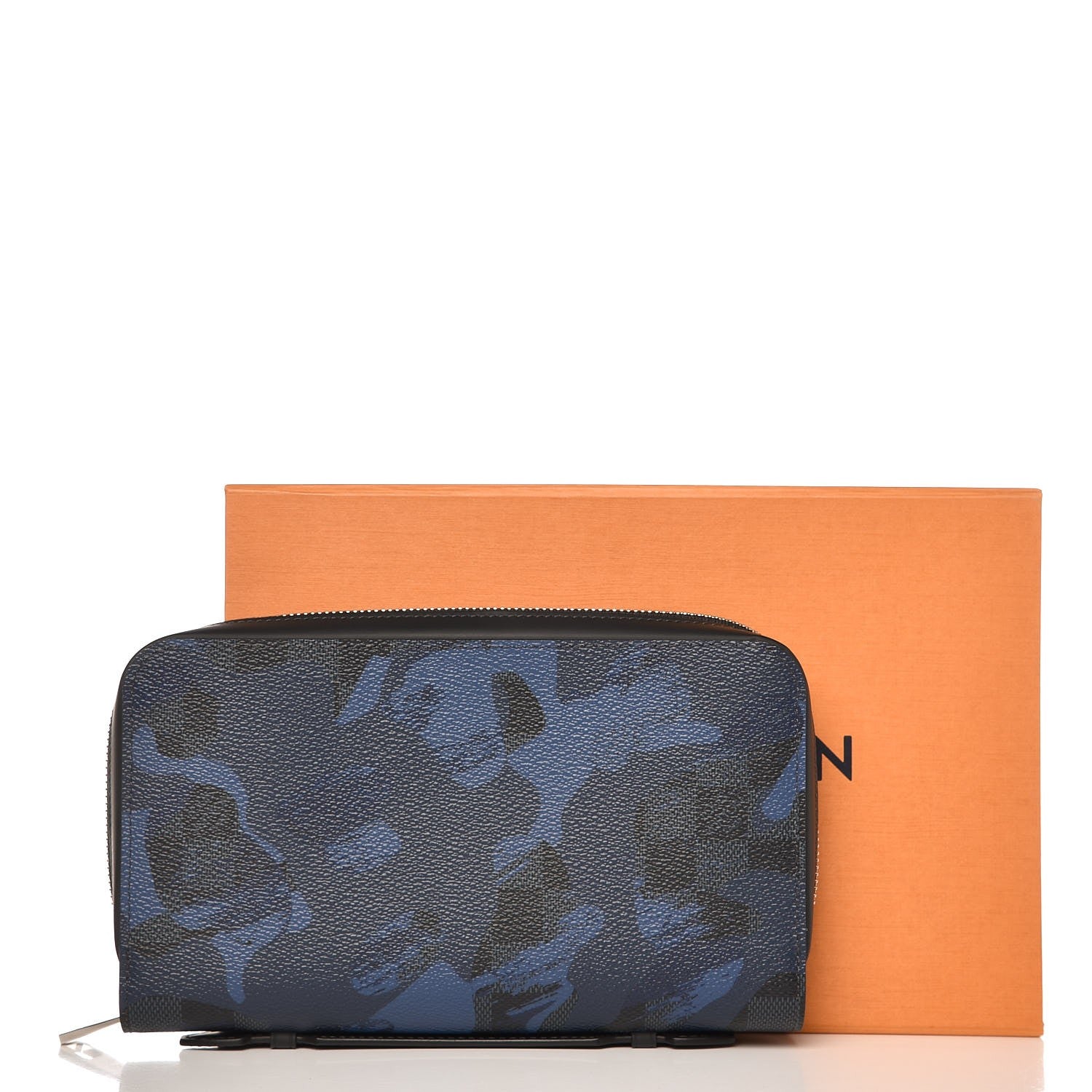 Louis Vuitton Damier Cobalt Camouflage Zippy XL Wallet Blue 8 of 8