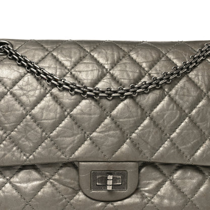 Chanel Metallic Aged Calfskin Quilted 2.55 Reissue 226 Flap Dark Gold 8 of 10