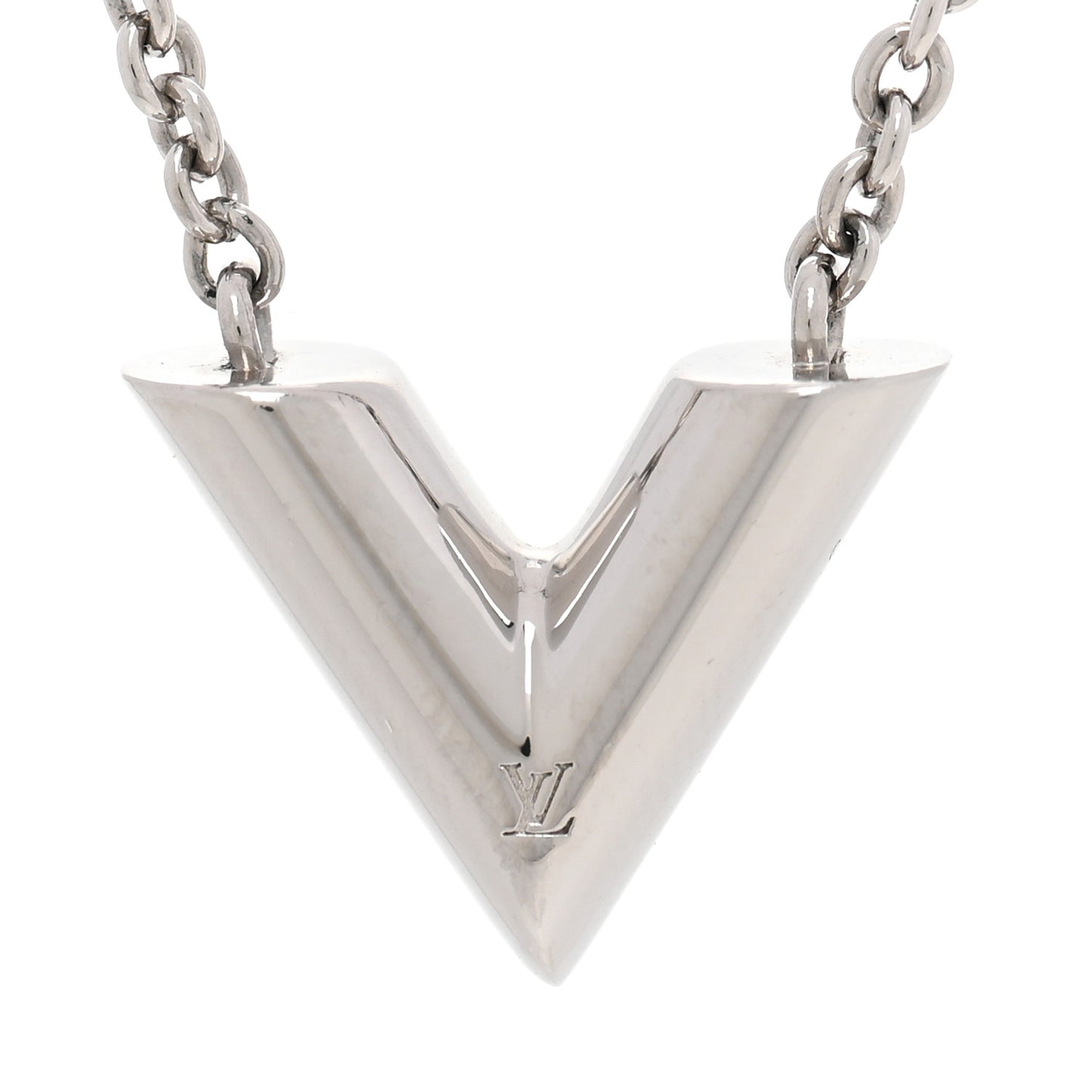 Metal Essential V Supple Necklace Silver