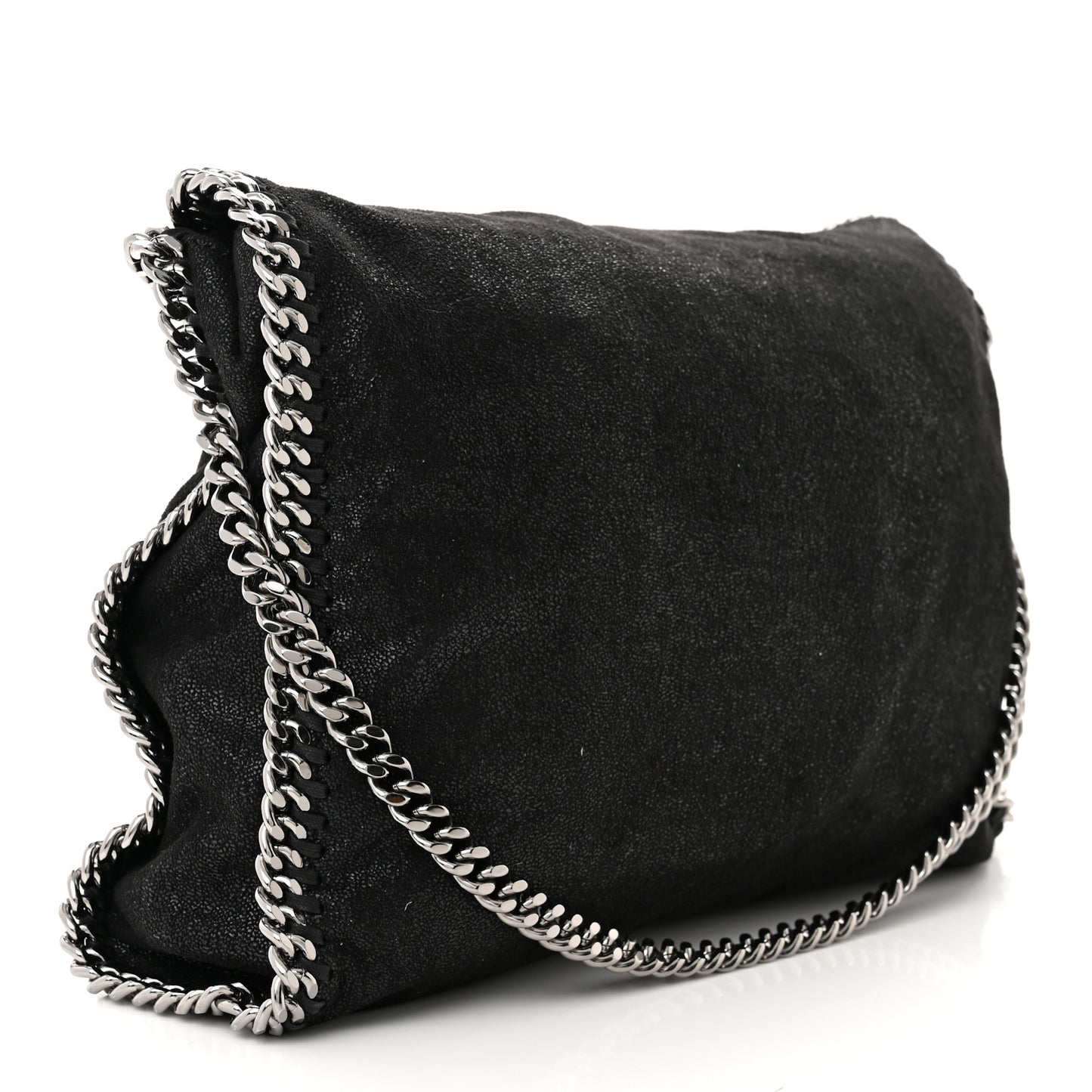 Shaggy Deer Falabella Fold Over Tote Black