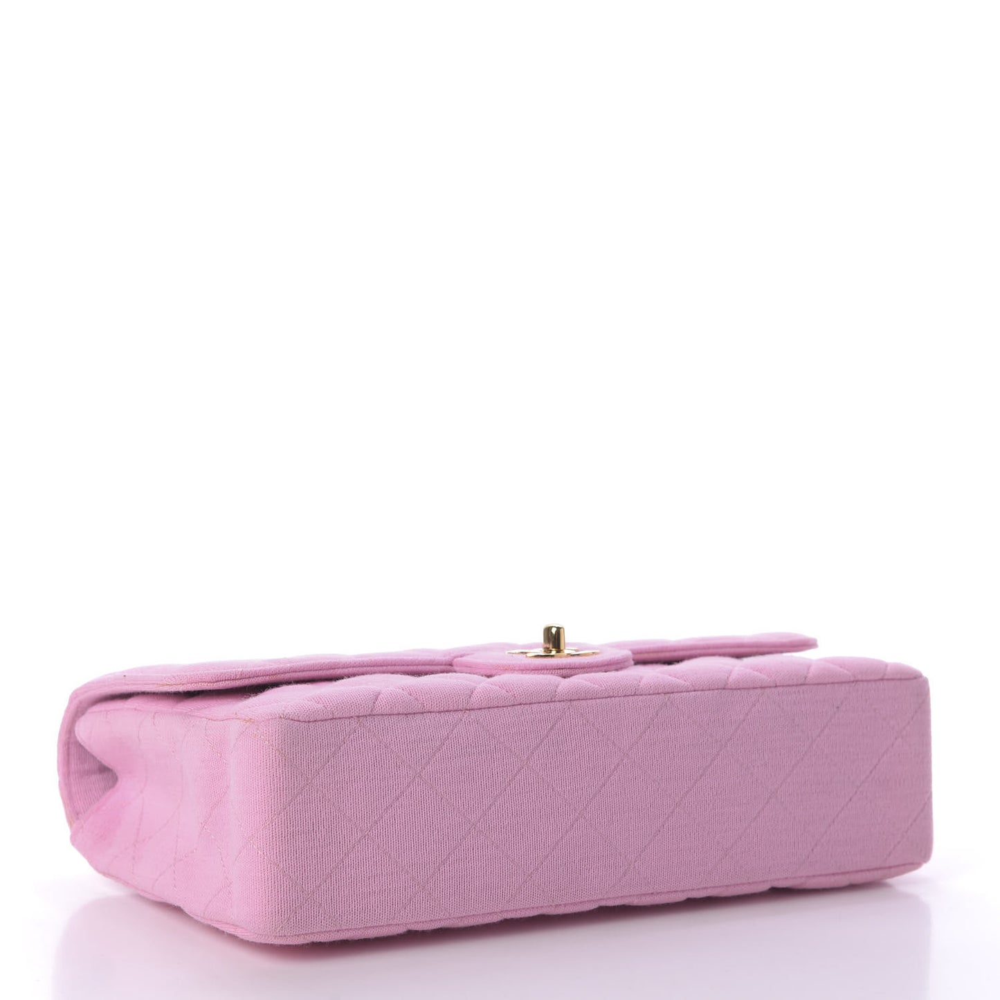 Jersey Quilted Medium Single Flap Pink