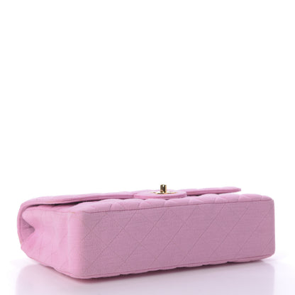 Chanel Jersey Quilted Medium Single Flap Pink 4 of 9
