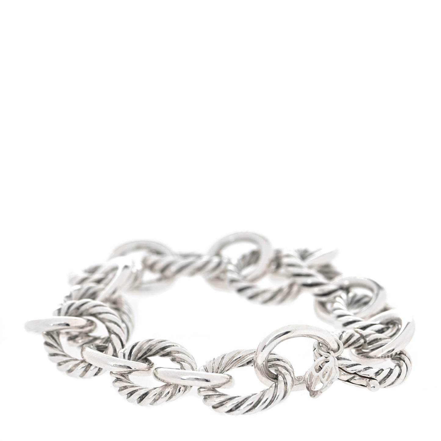 Sterling Silver 12mm Large Oval Link Bracelet
