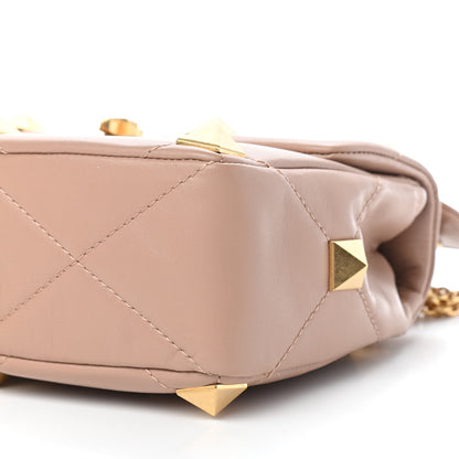Valentino Garavani Nappa Medium Roman Stud Shoulder Bag Rose Cannelle 8 of 8