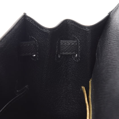 Hermes Epsom Kelly Sellier 25 Black 18 of 35