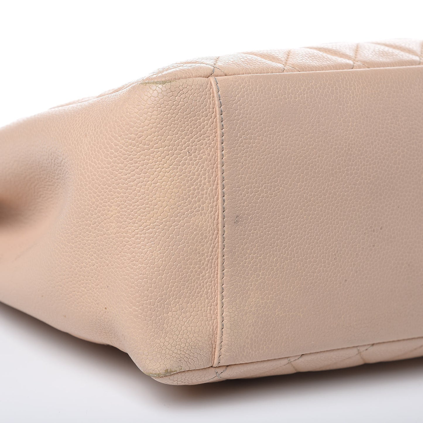Caviar Quilted Grand Shopping Tote GST Beige Clair
