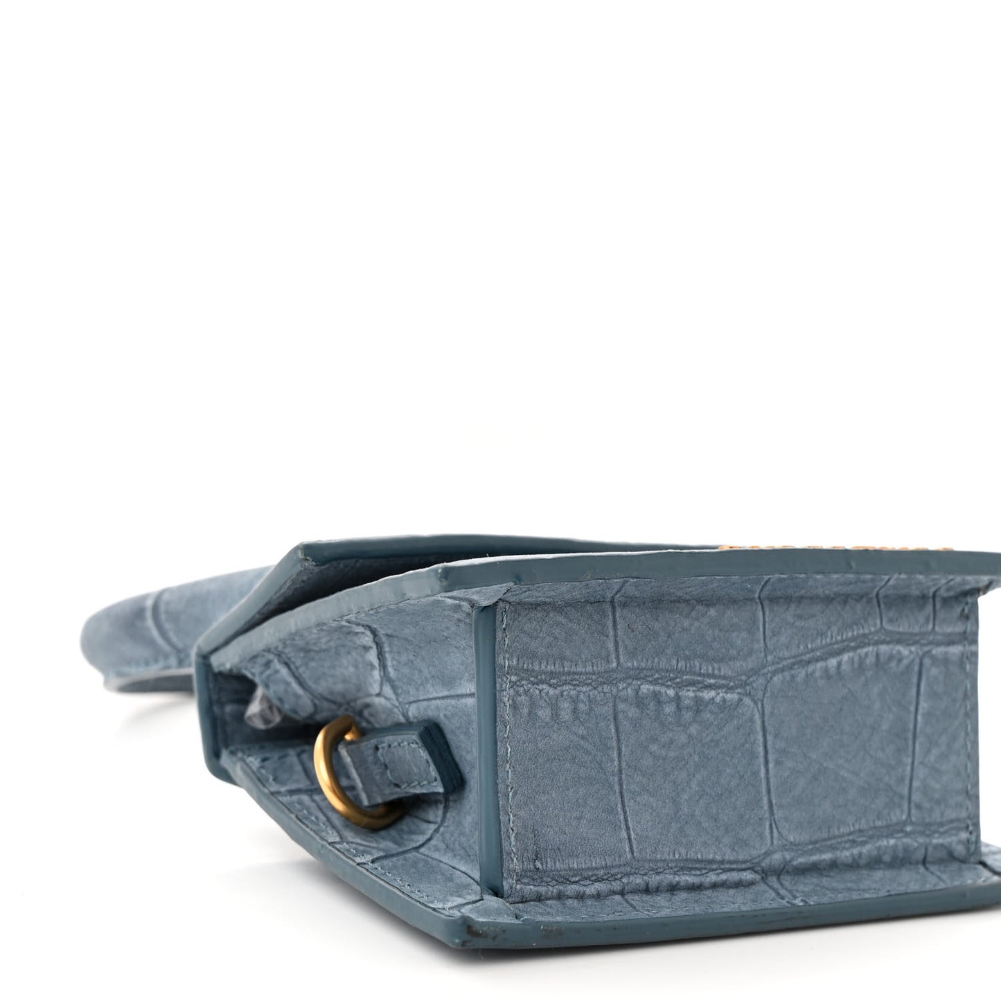 Suede Crocodile Embossed Le Chiquito Blue