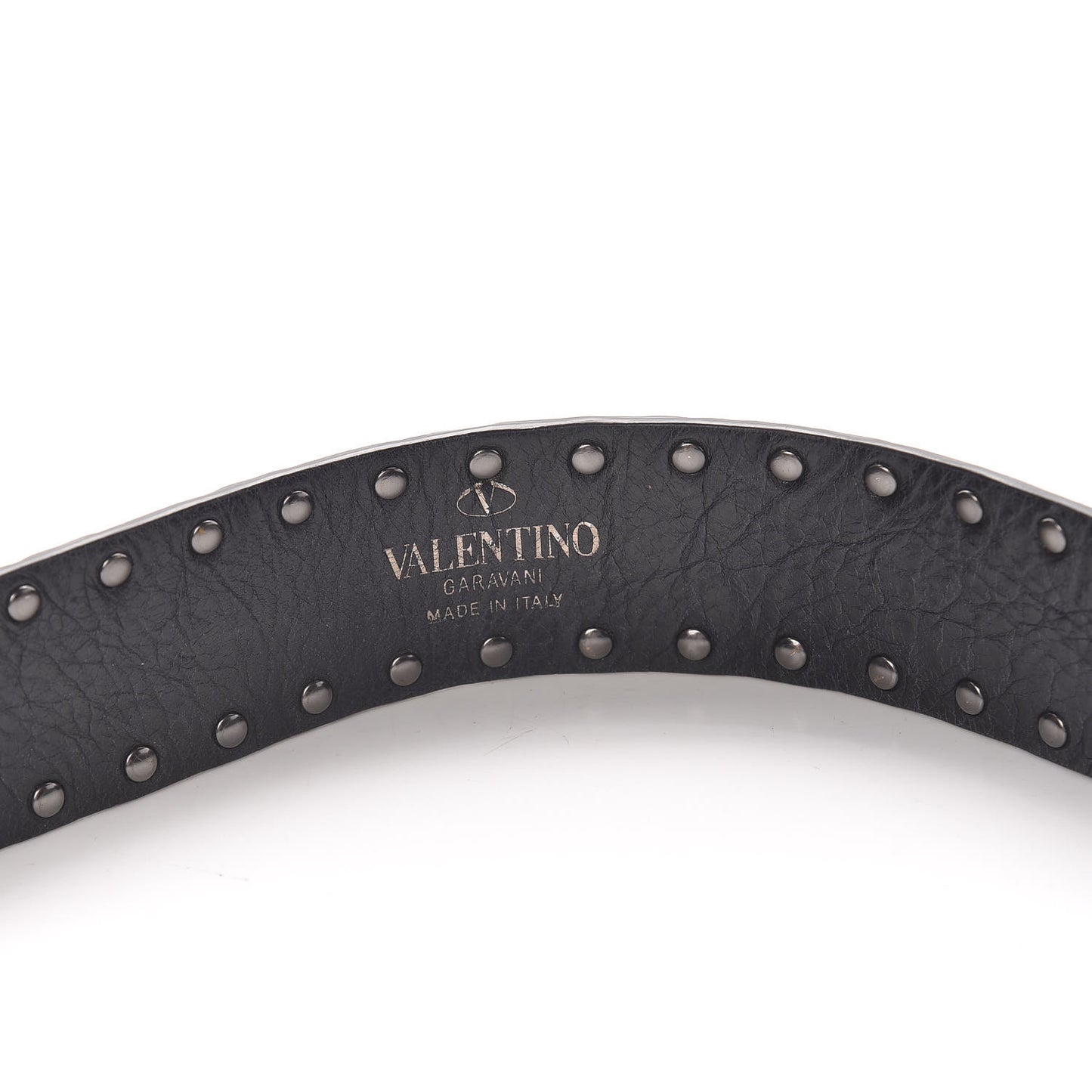 Lambskin Rockstud Spike Shoulder Strap Black