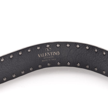 Valentino Garavani Lambskin Rockstud Spike Shoulder Strap Black 4 of 4