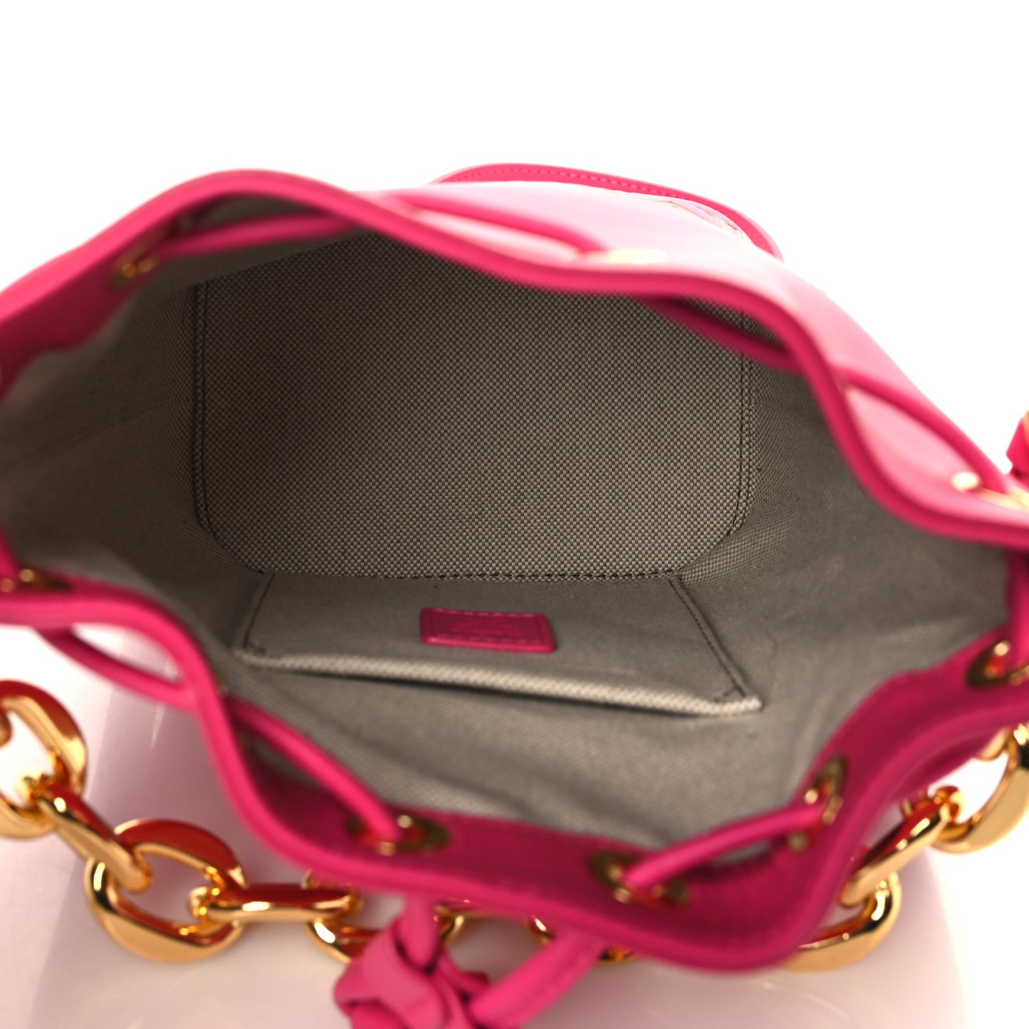 Nappa Mini Drawstring Aren Chain Bag Beetroot Purple