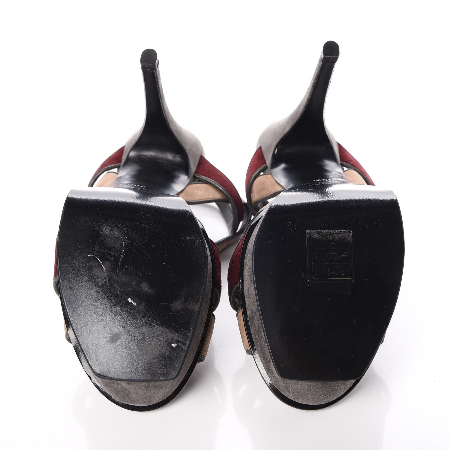 Saint Laurent Kidskin Tribute 105 Platform Sandals 36.5 Multicolor 5 of 8